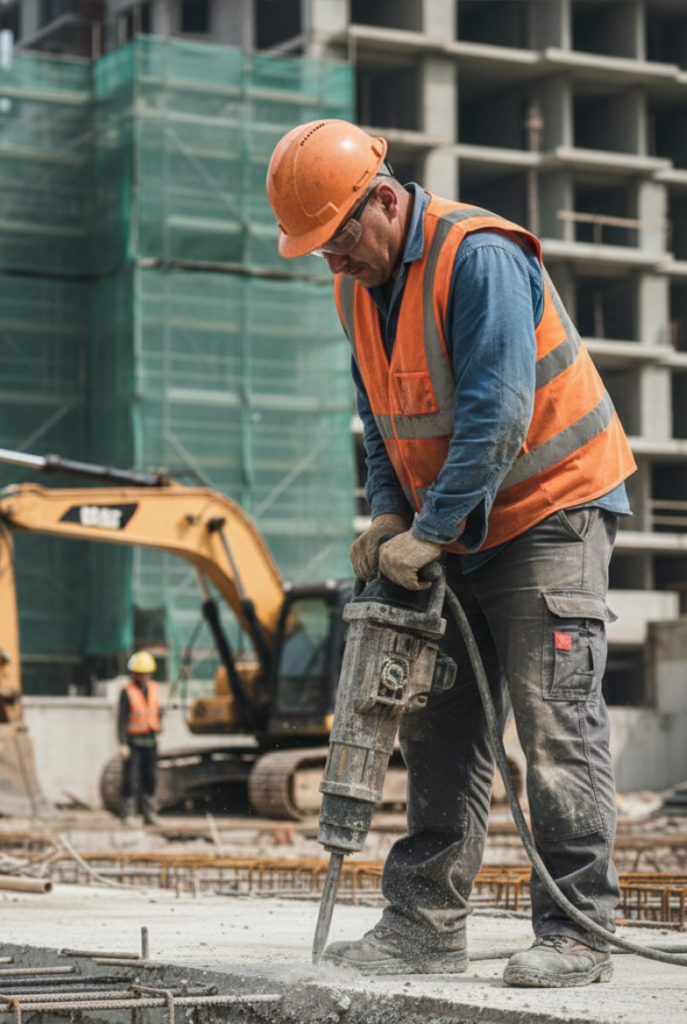 construction worker bullus